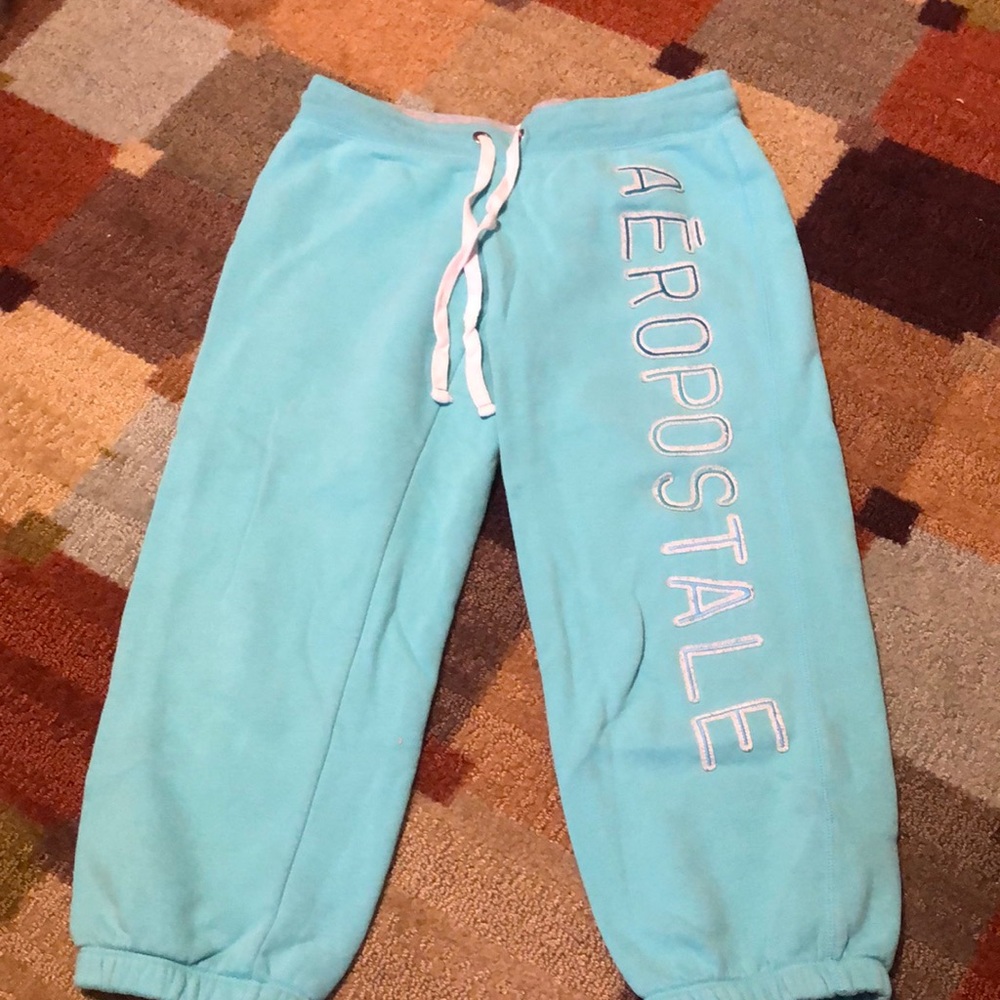 teal aero sweatpants